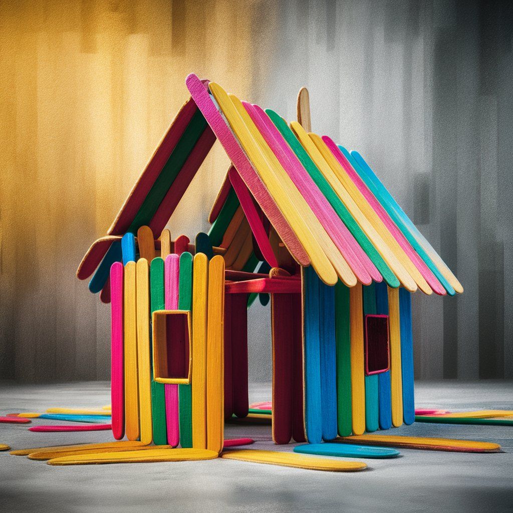 My house of popsicle sticks