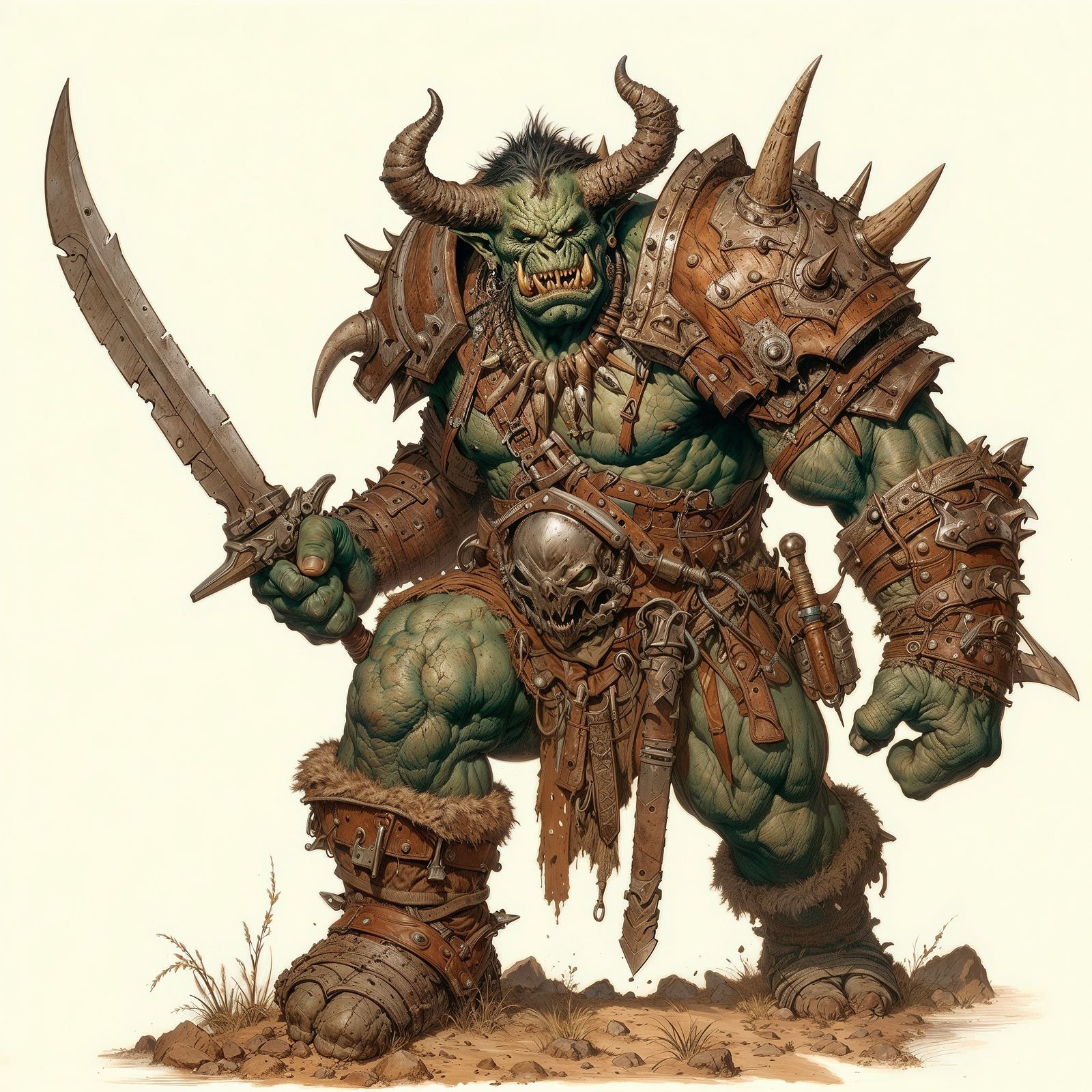Orc in combat gear