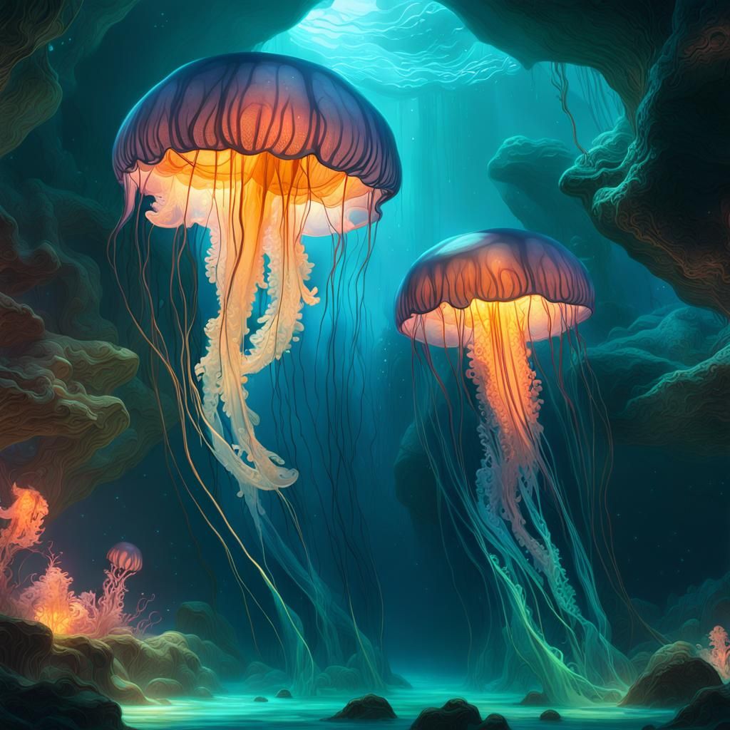 Underwater scene - AI Generated Artwork - NightCafe Creator