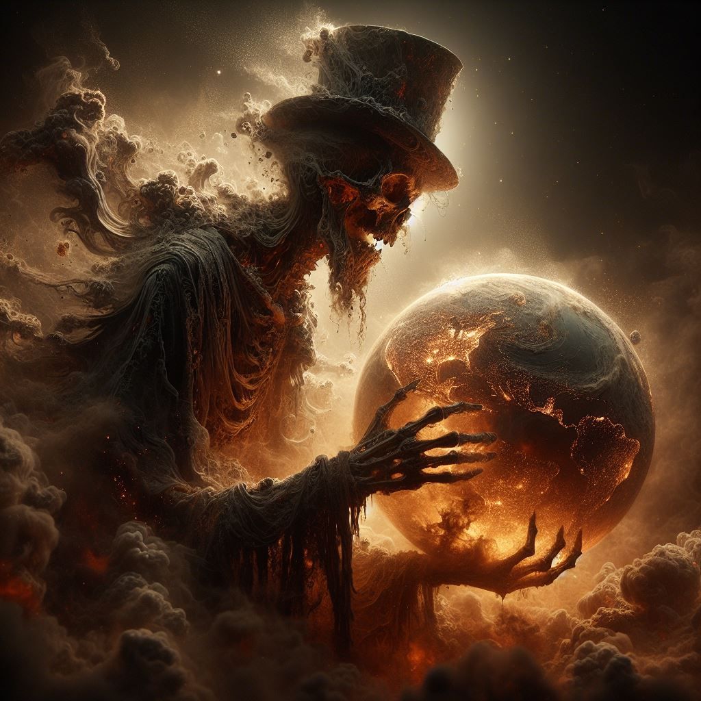 Macabre conjuringing Earth