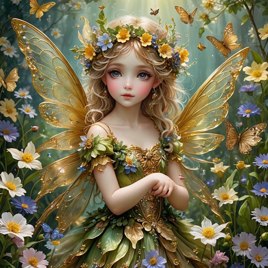 Little Flower Fairies - AI Generated Artwork - NightCafe Creator