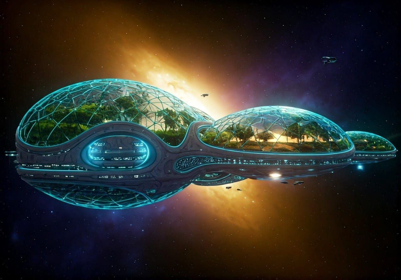 Deep Space Research Vessel  by @datura_dude