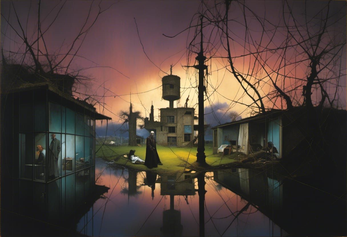 Electrifying Stormscape in Moody Weather