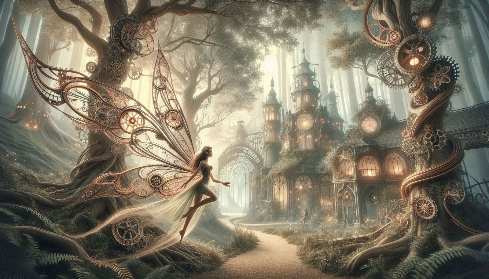 Beautiful Steampunk Fairy Queen