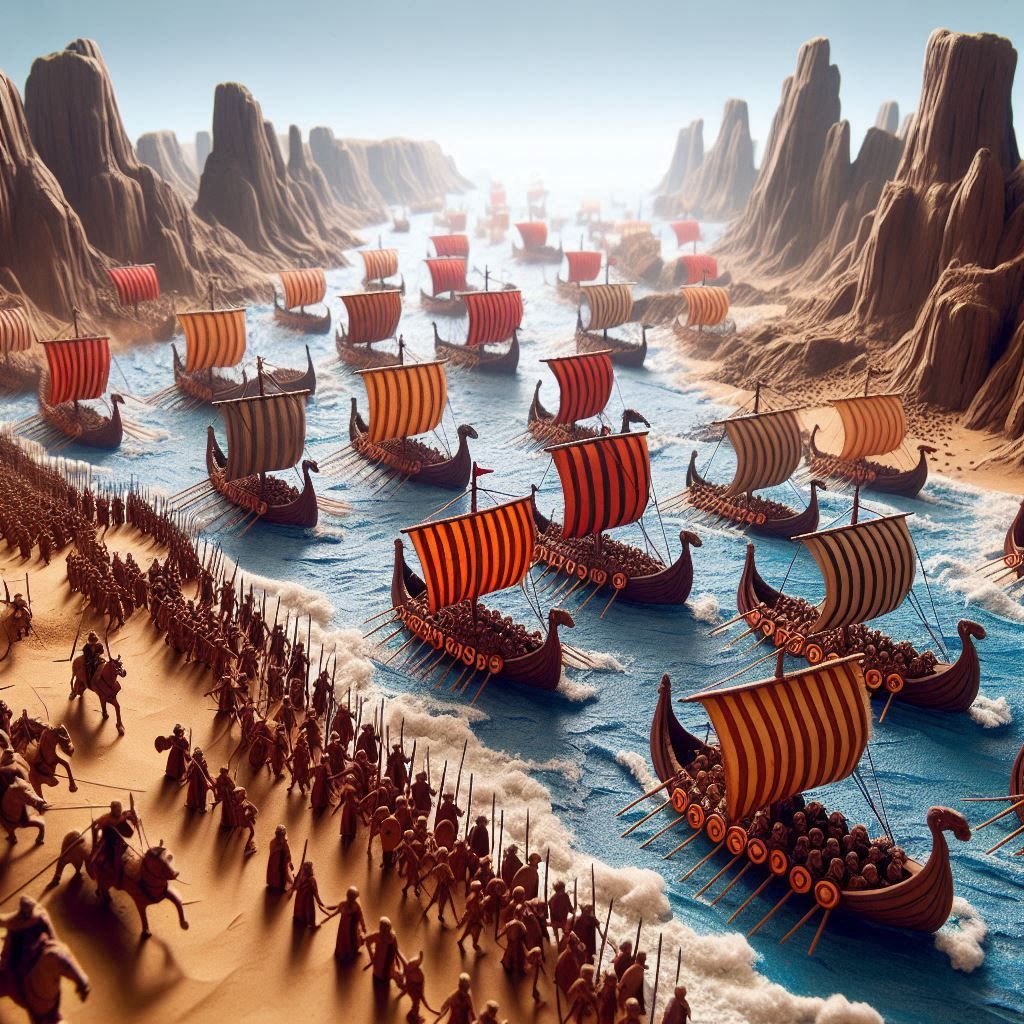 Viking war claymation