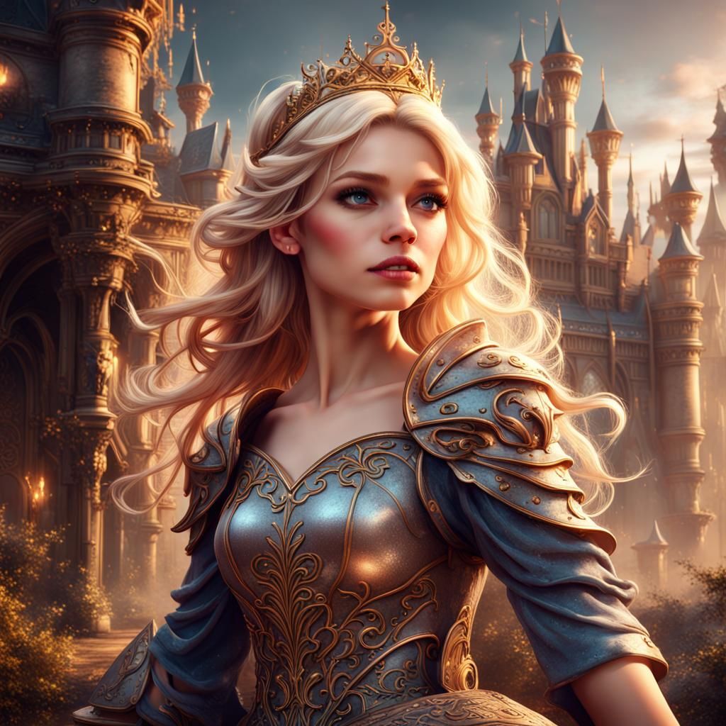 Blonde Princess - AI Generated Artwork - NightCafe Creator