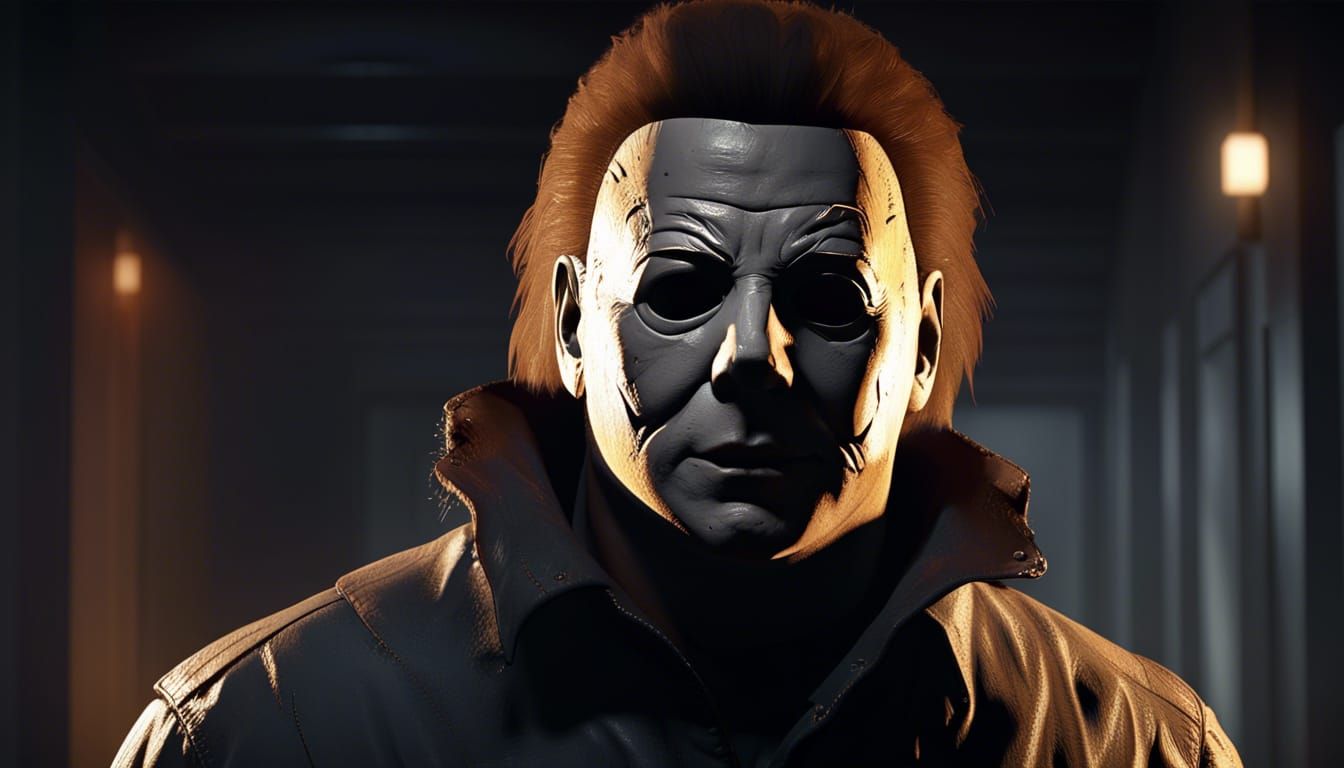 Michael Myers 8K resolution intricately detailed Unreal Engine dynamic ...