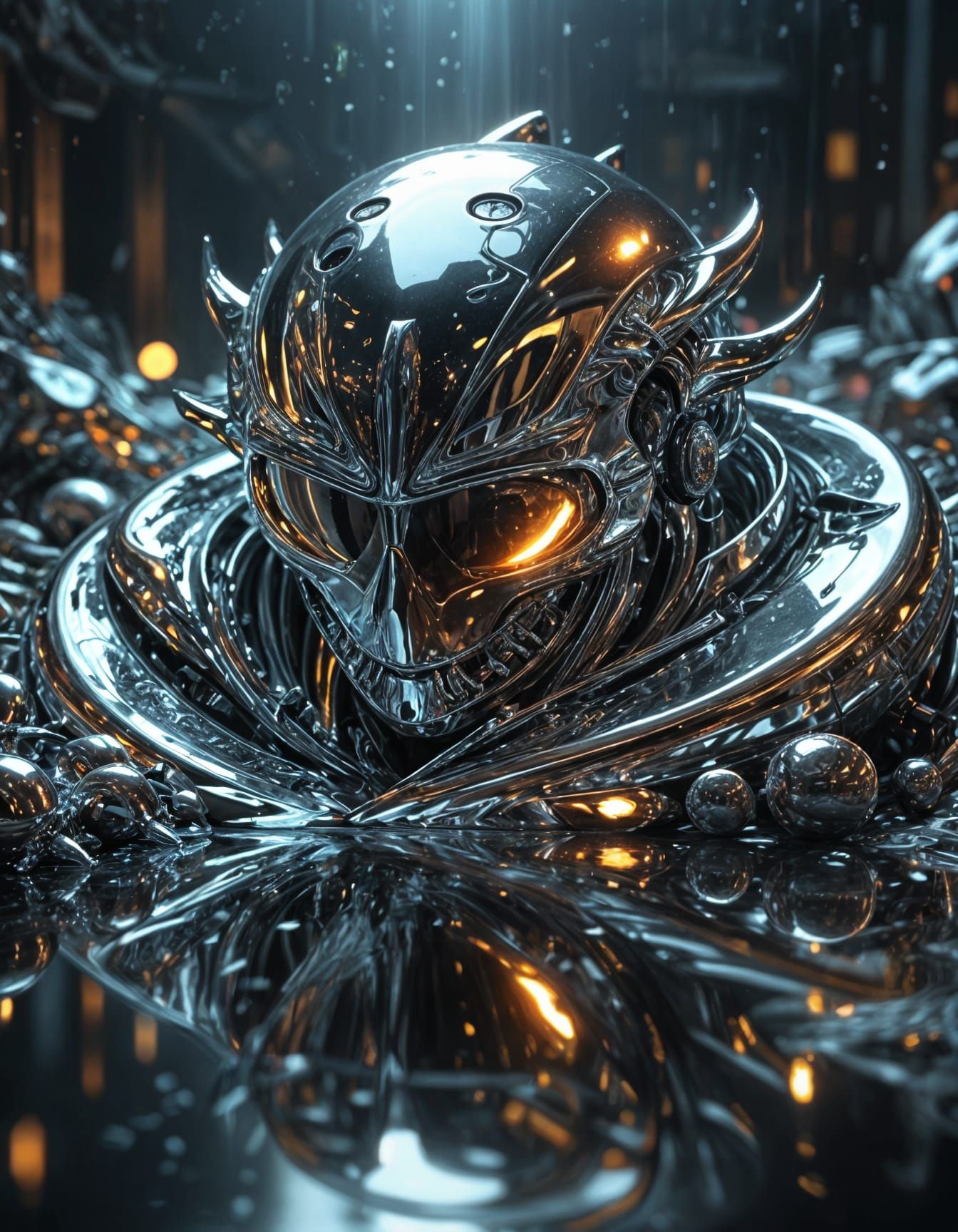 Chrome Magnon man  by @Silken