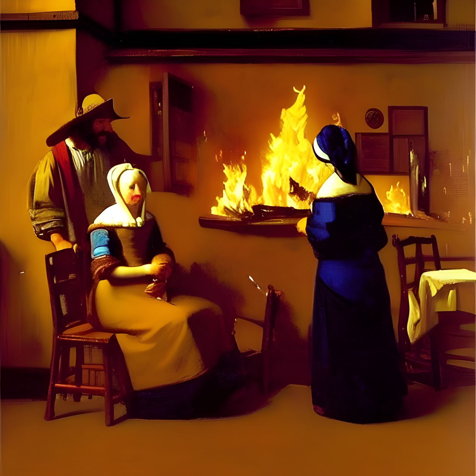 Watching the house burn AI Generated Artwork NightCafe Creator