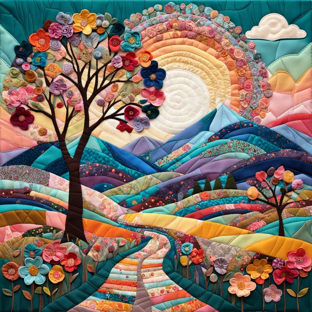 A fabric landscape   by @Skyangel