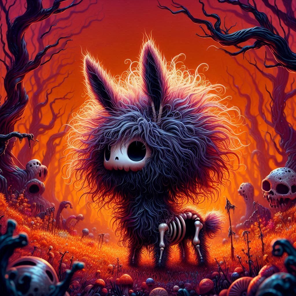 DALL-oween Skeletal Centaur