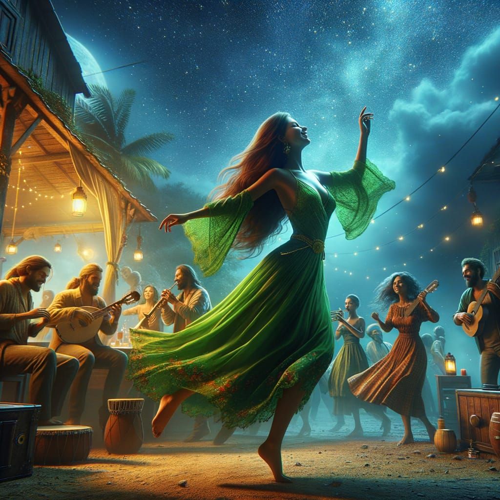 Dancing with Joy as she swirls through the stars