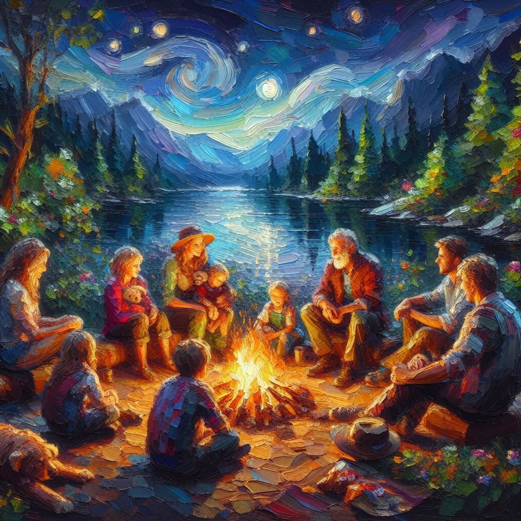 Summer Campfire with Family