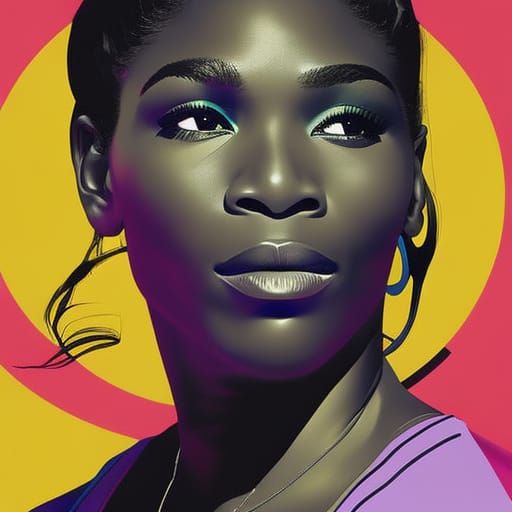 Serena Williams IV  by @Leeftail_Art