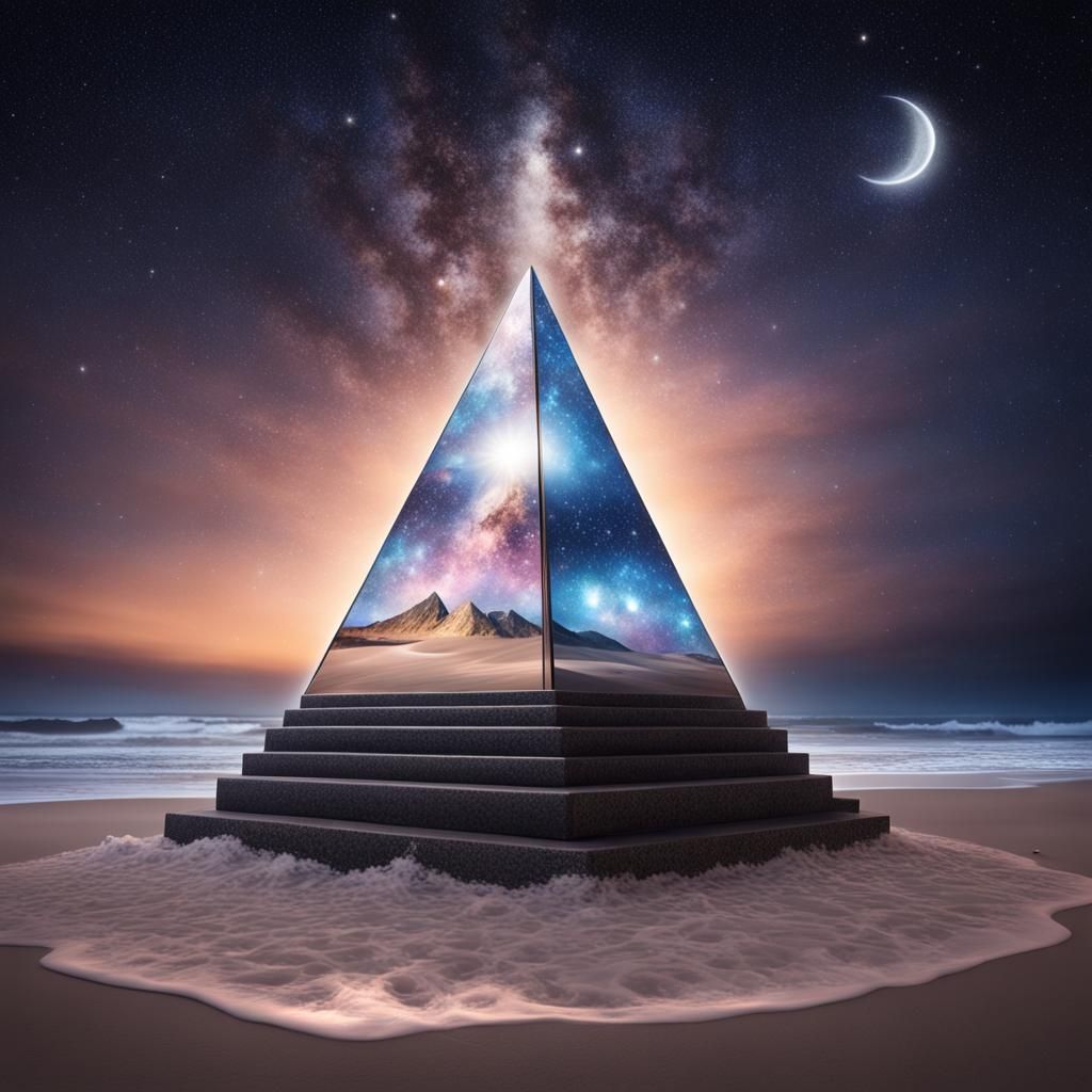 pyramid portal to other dimensions - AI Generated Artwork - NightCafe ...