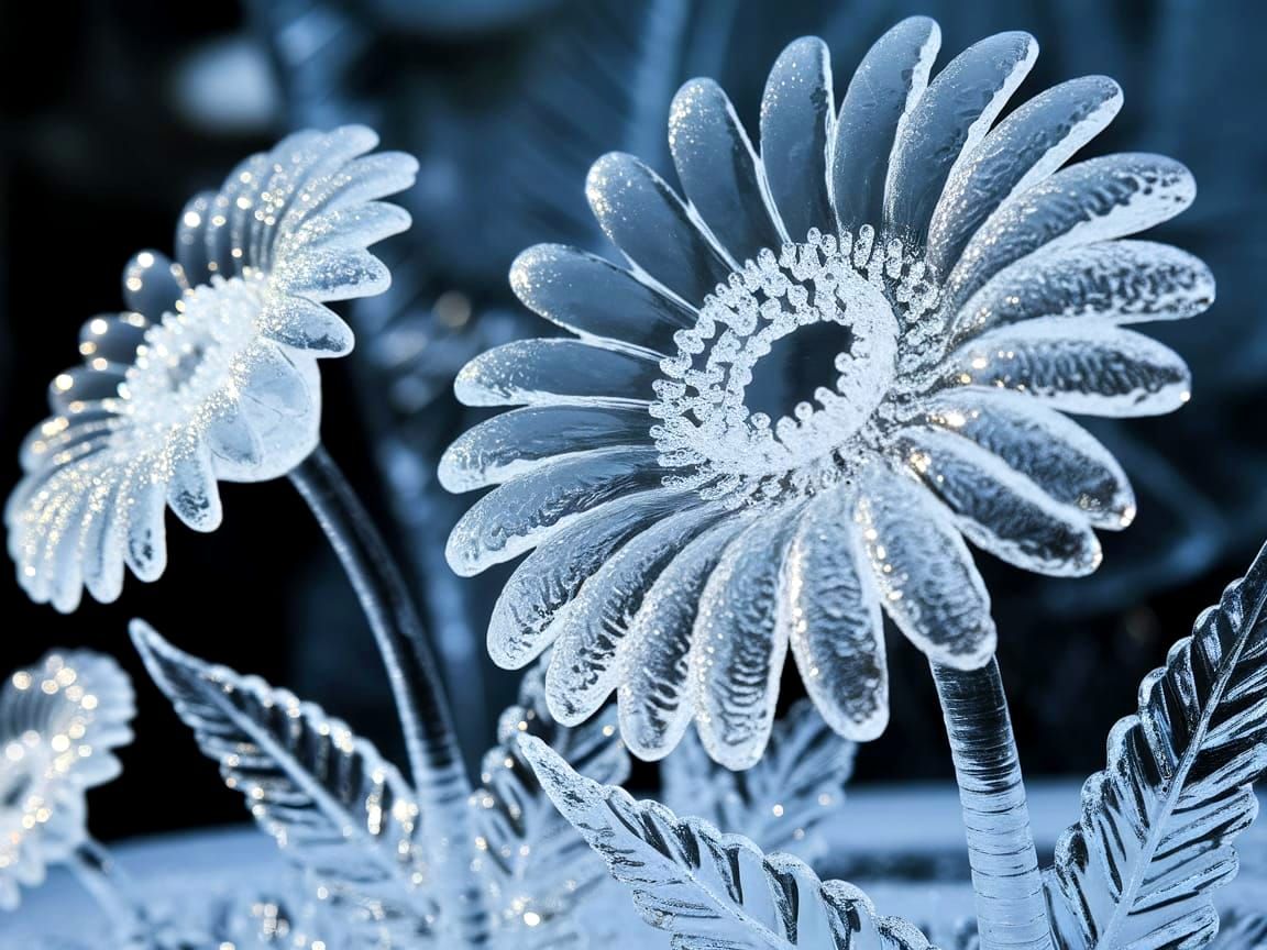 Gerbera ice daisies