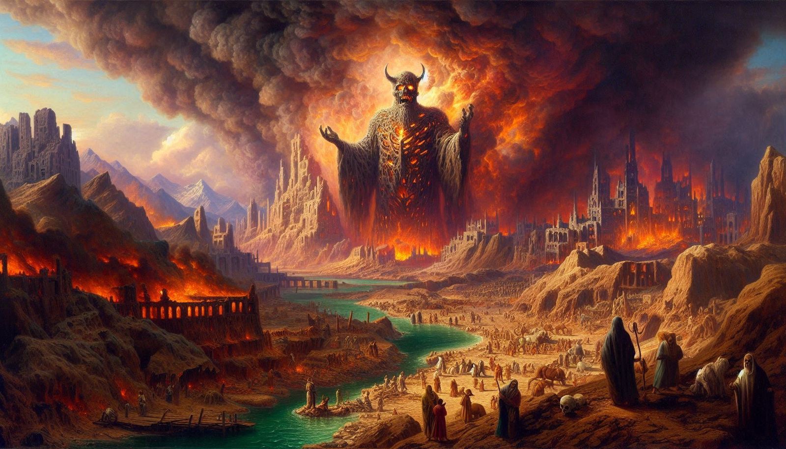 The destruction of Sodom and Gomorrah