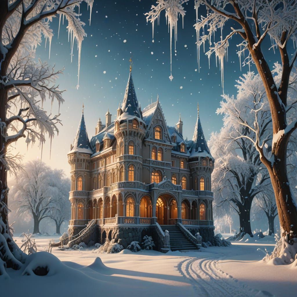 Winter time place   by @Icetears 