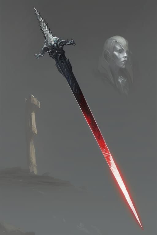 red sword - AI Generated Artwork - NightCafe Creator