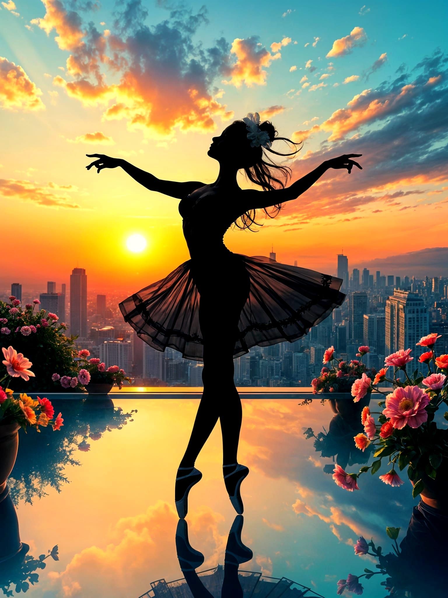 Sunset Ballerina   by @Mr_Anime Manga
