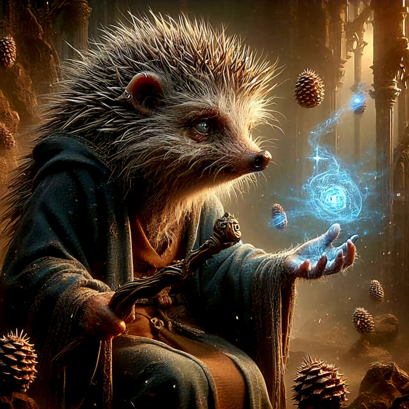 Hedgehog wizard