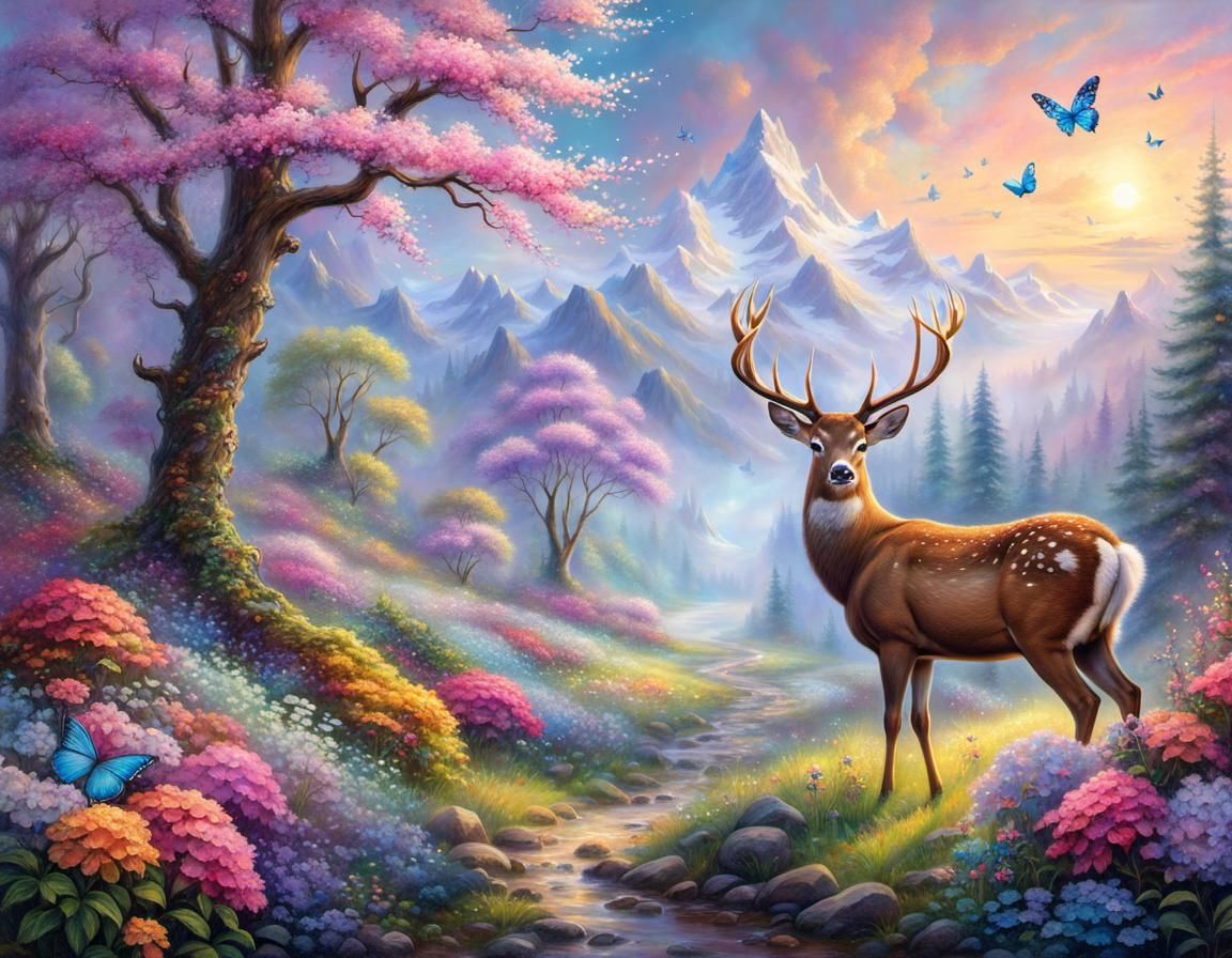 Deer - AI Generated Artwork - NightCafe Creator