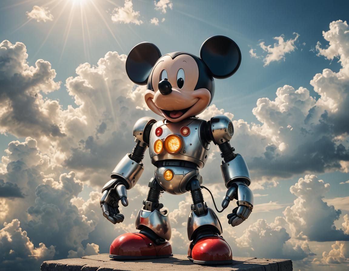 Mickey Mouse Robot - AI Generated Artwork - NightCafe Creator