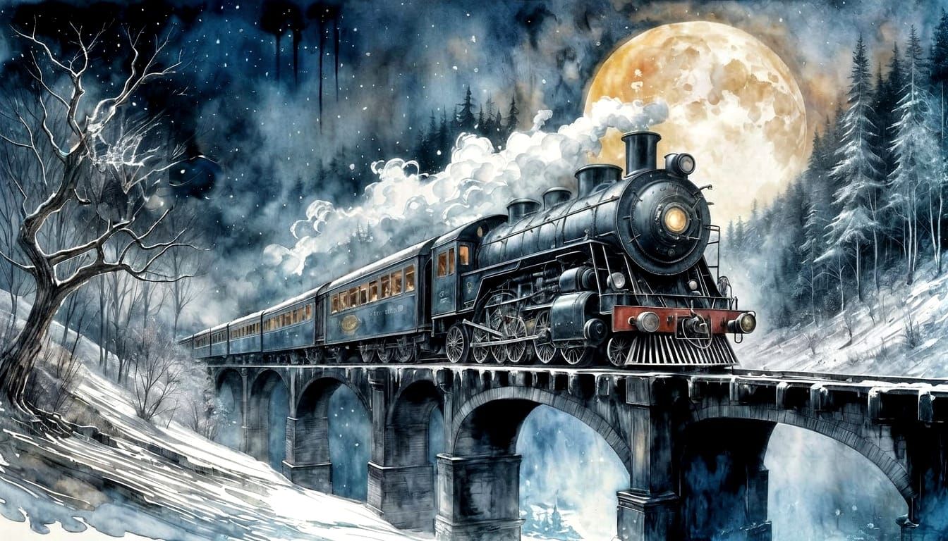 Mystic Mountain Express  by @LyndanLeeAnn