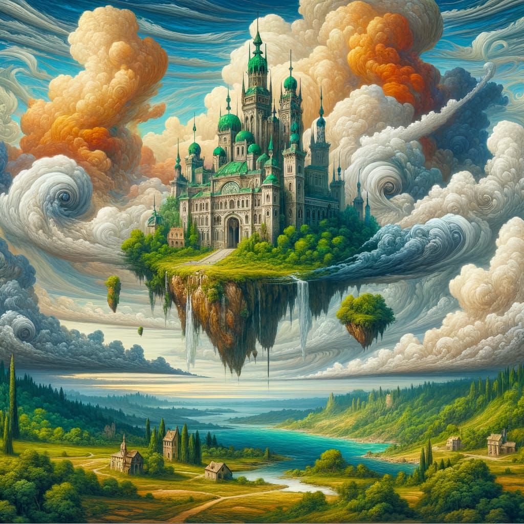 Hikō Toshi, The Flying City  by @Cheshy