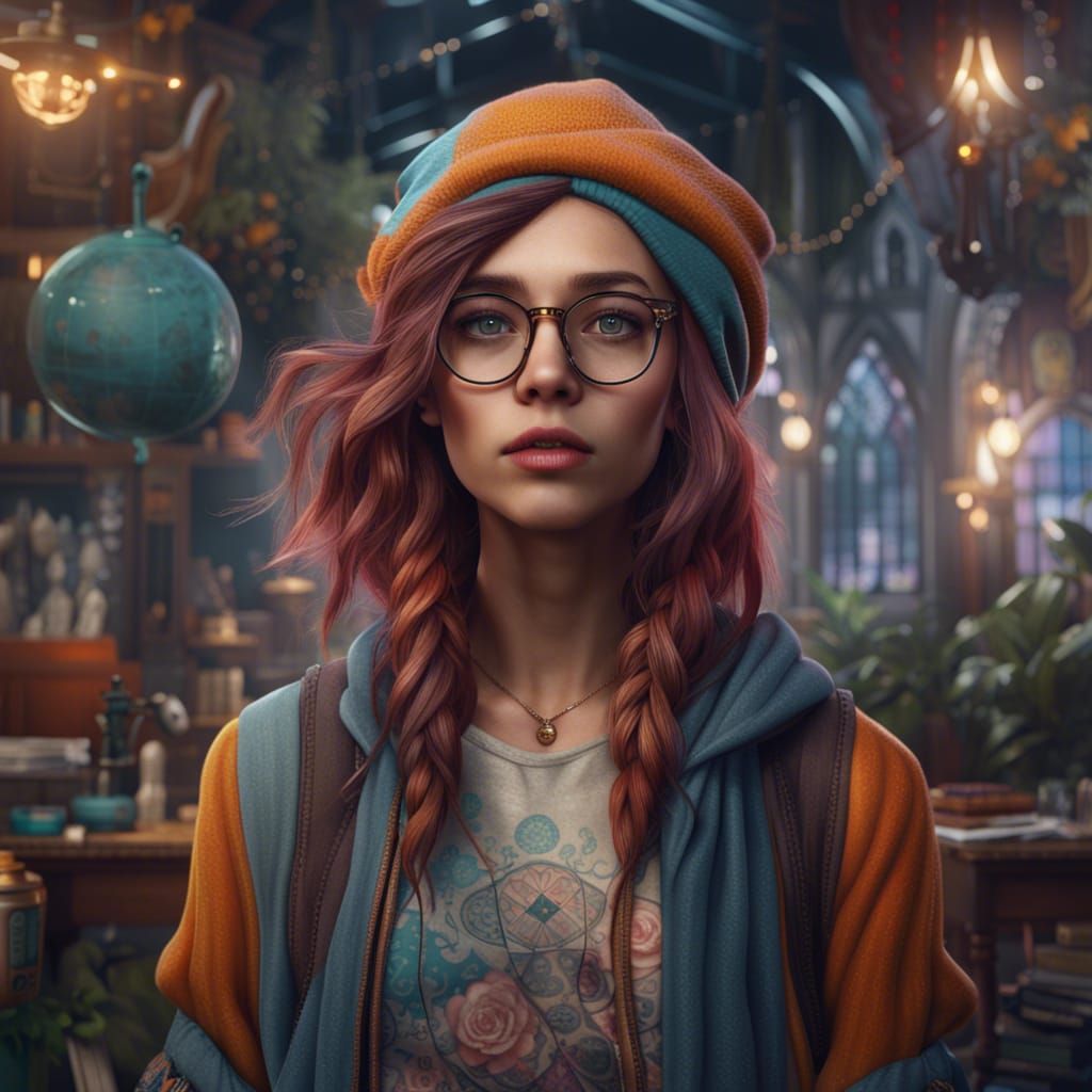 The most beautiful Hipster girl in the World  by @Nicosima 