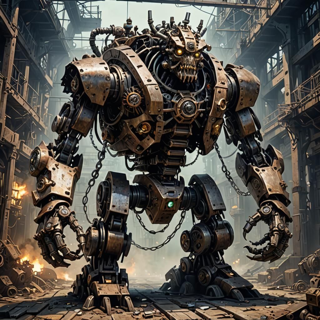 The mechanical abomination - AI Generated Artwork - NightCafe Creator