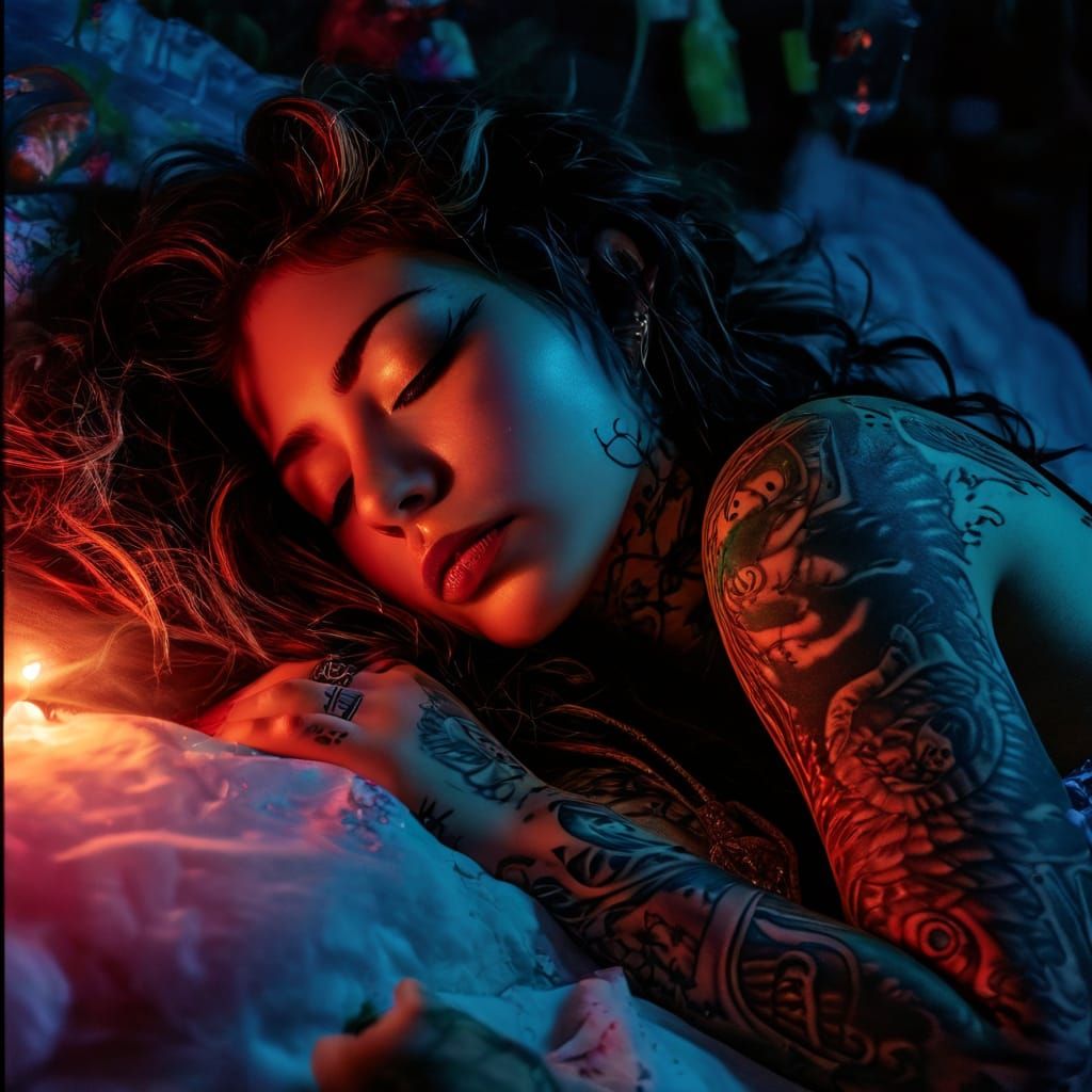 Tattooed girl
