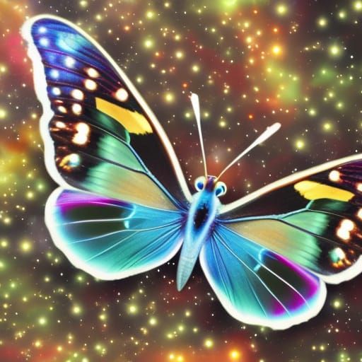 Cosmic Butterfly - AI Generated Artwork - NightCafe Creator
