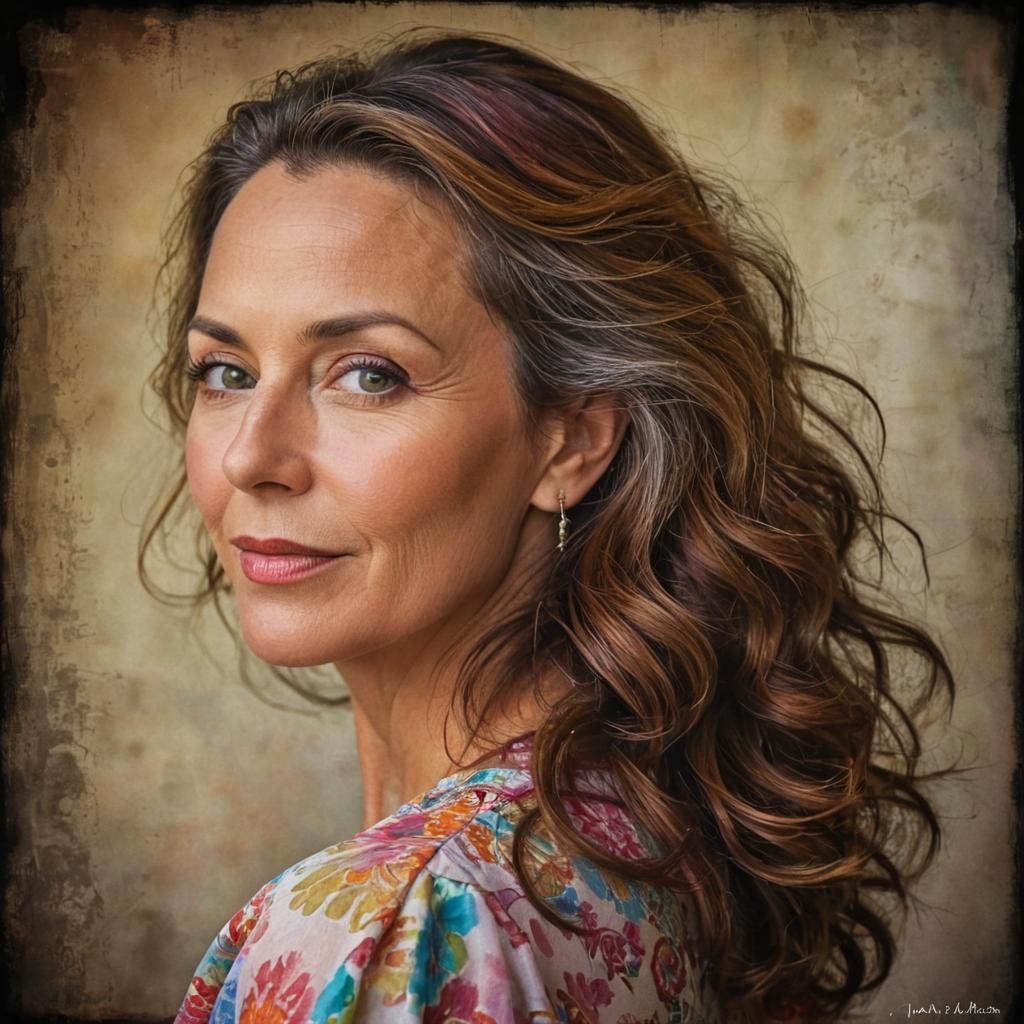 Elegant Woman Exudes Inner Peace and Confidence