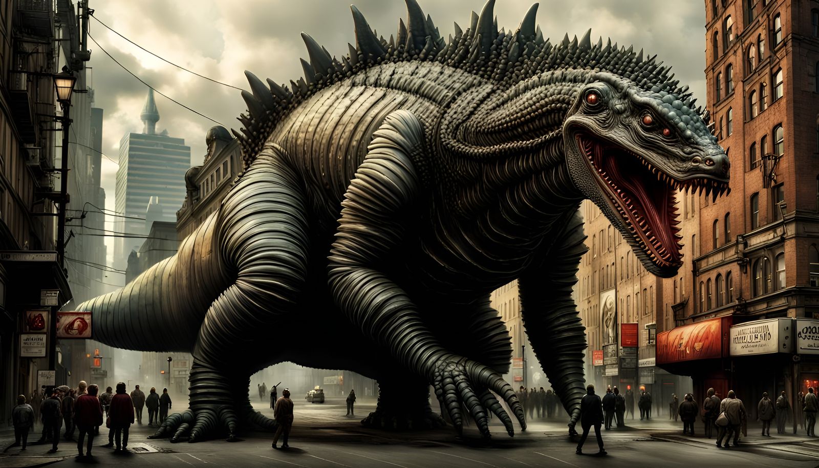 Godzilla Doing What Godzilla Does To Tokyo (Continued)