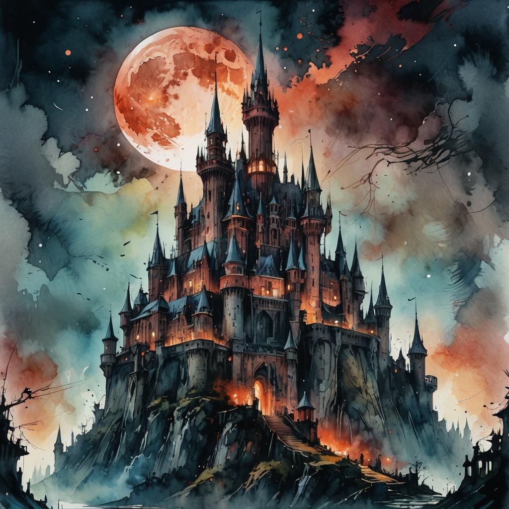 the castle   by @Kosh