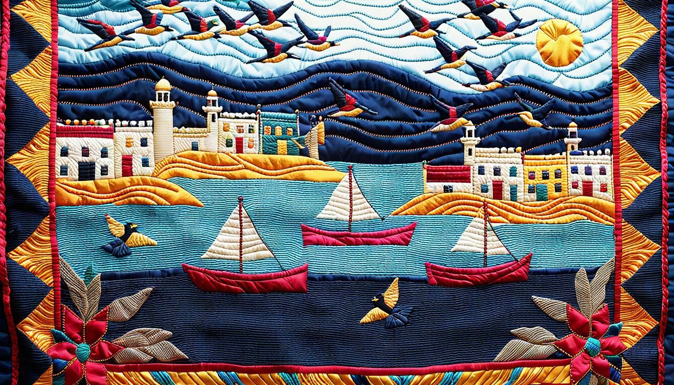 عكّا (Akka) | 🇵🇸 Quilted Patchwork, Quilt Art (Juggernaut XL v8)