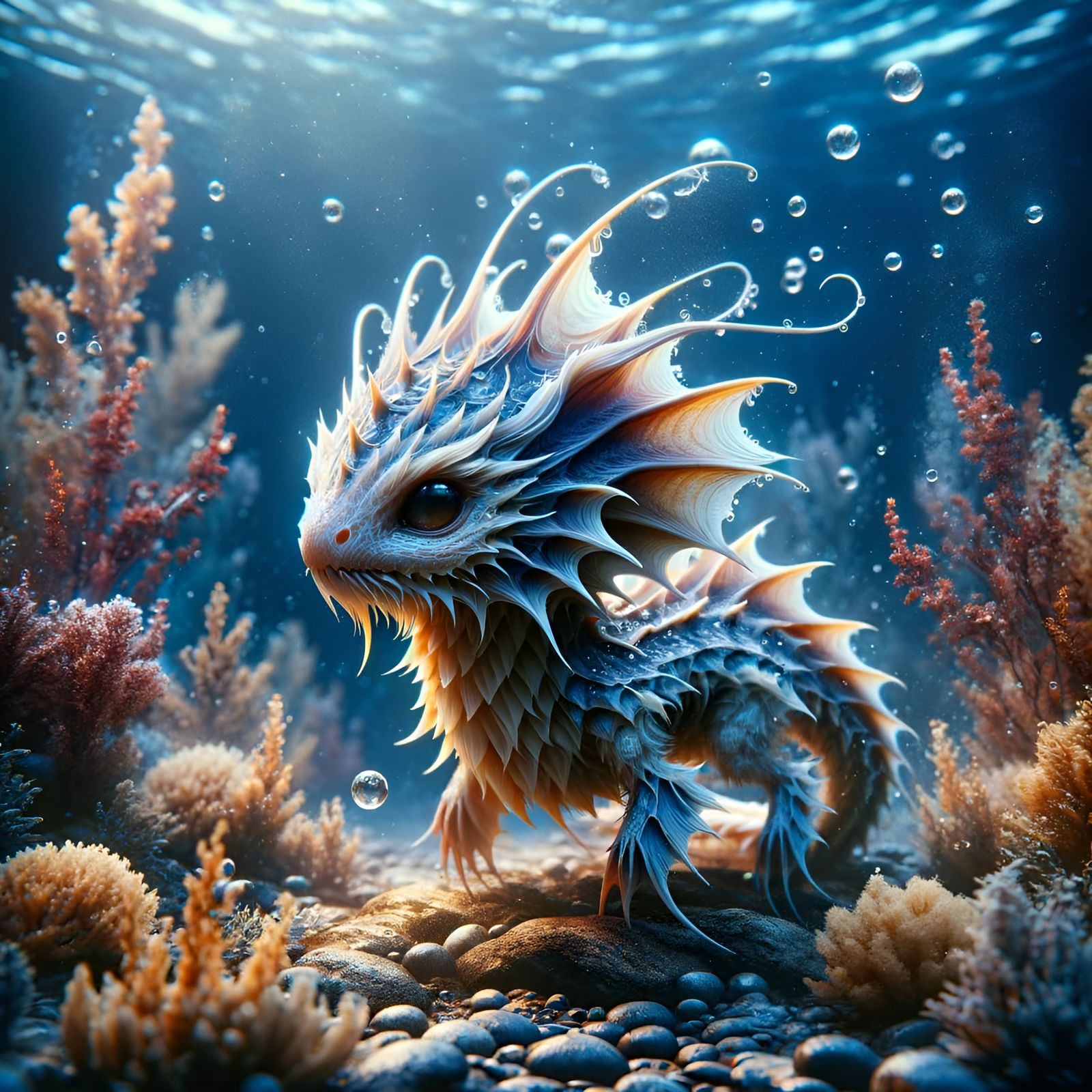 Mystical Sea Creature - AI Generated Artwork - NightCafe Creator