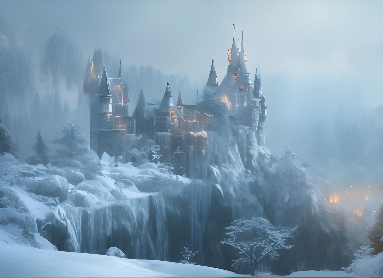Winter castle   by @The Paracosmist