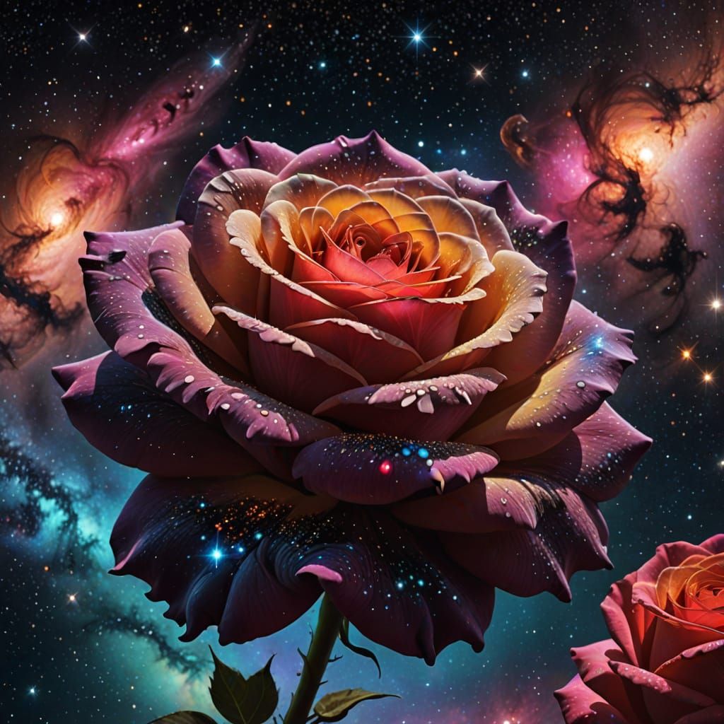 Nebula Rose  by @Ink-and-Ether