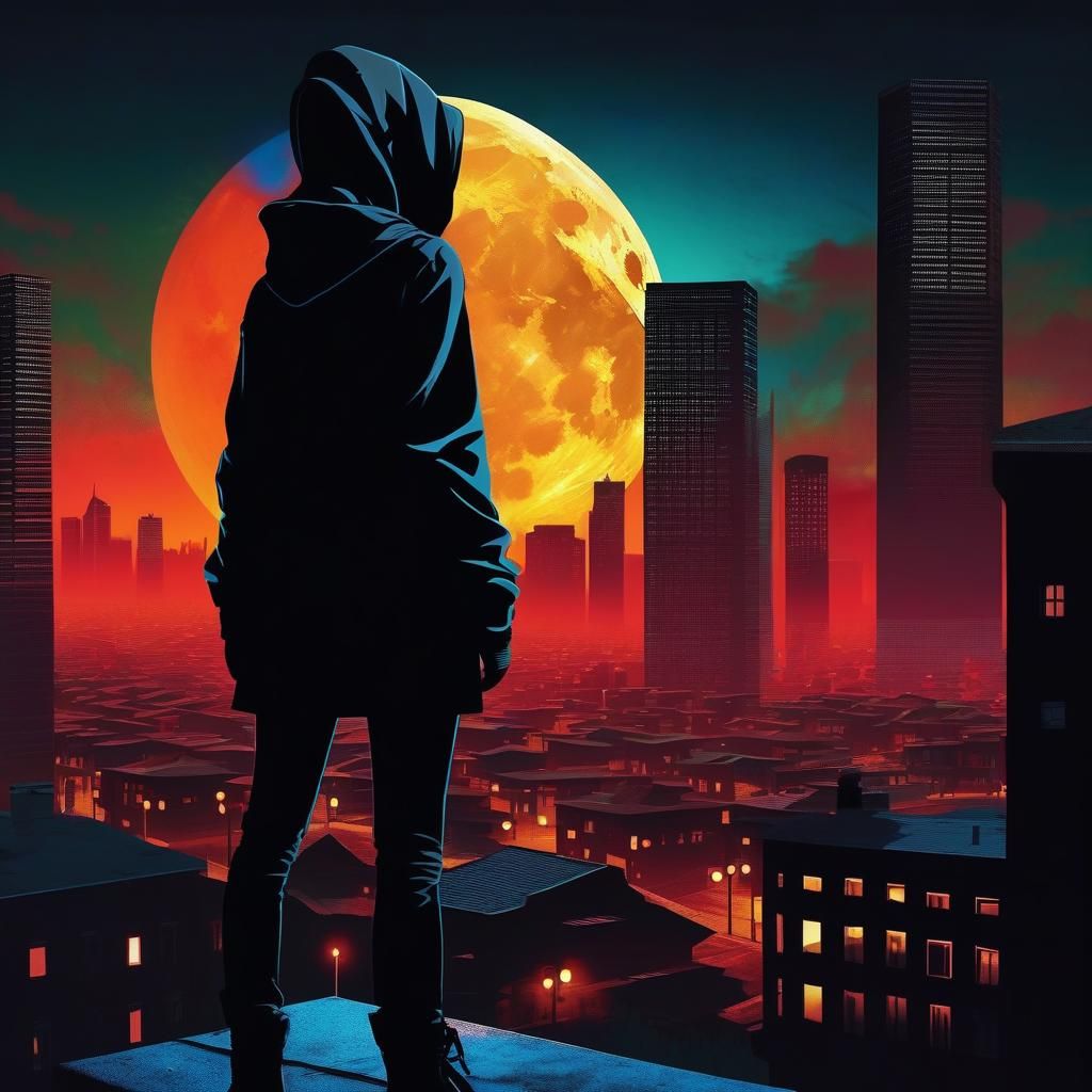 The Stranger on the Rooftop  by @nafri