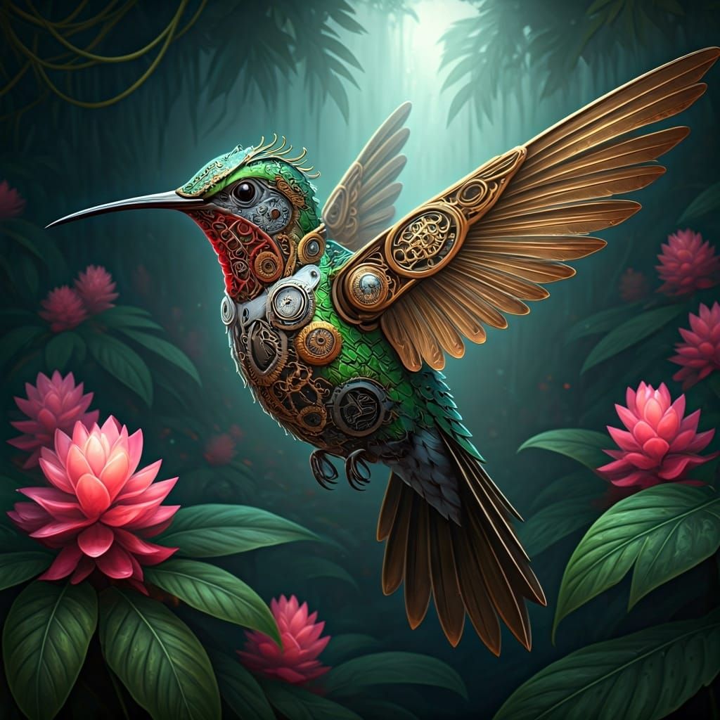 Clockwork hummingbird