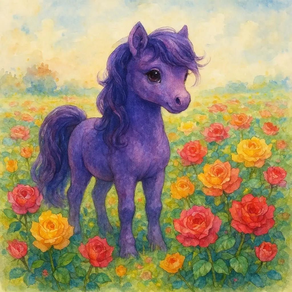 Purple pony
