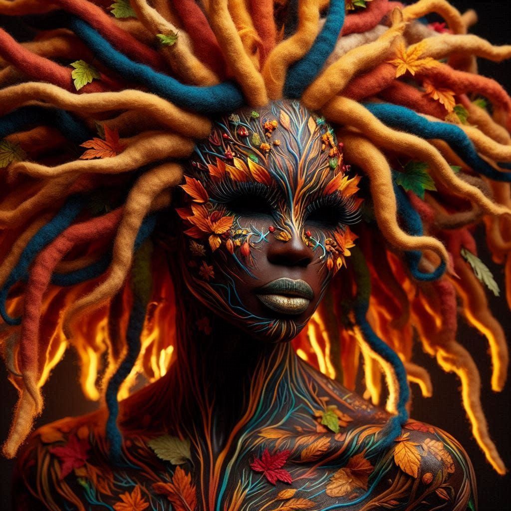 Fall body Art