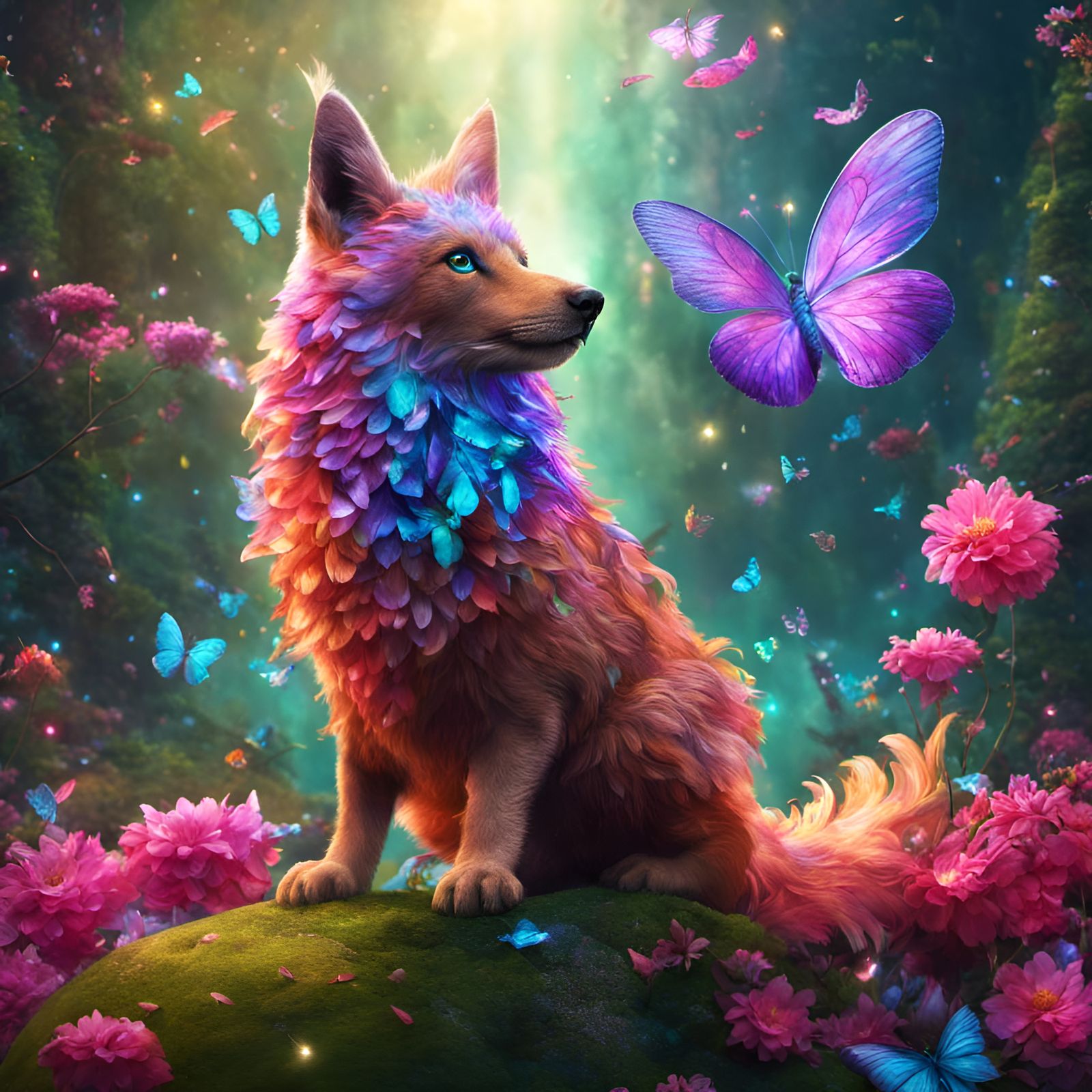 Petalwhisper, Guardian of Forest  by @Fibek