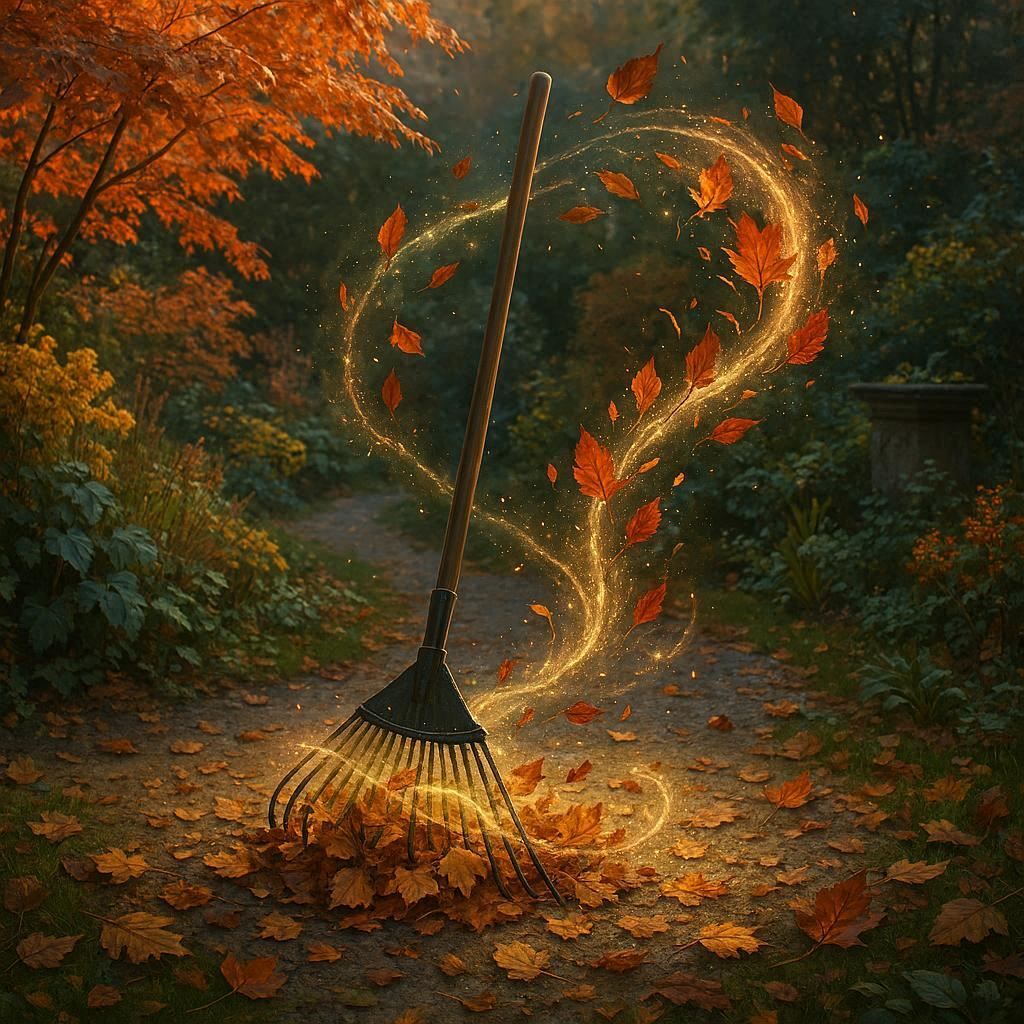 Magical chores in autumn