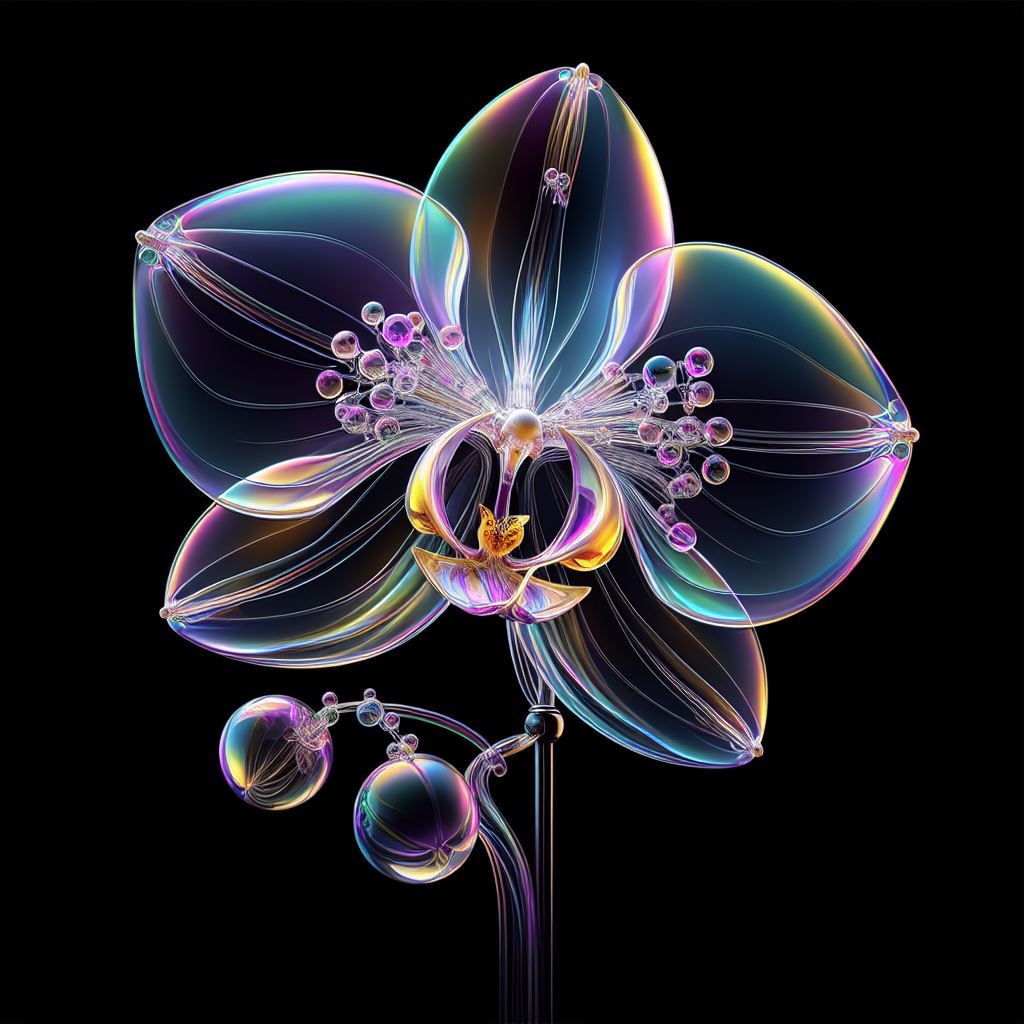 Glass orchid