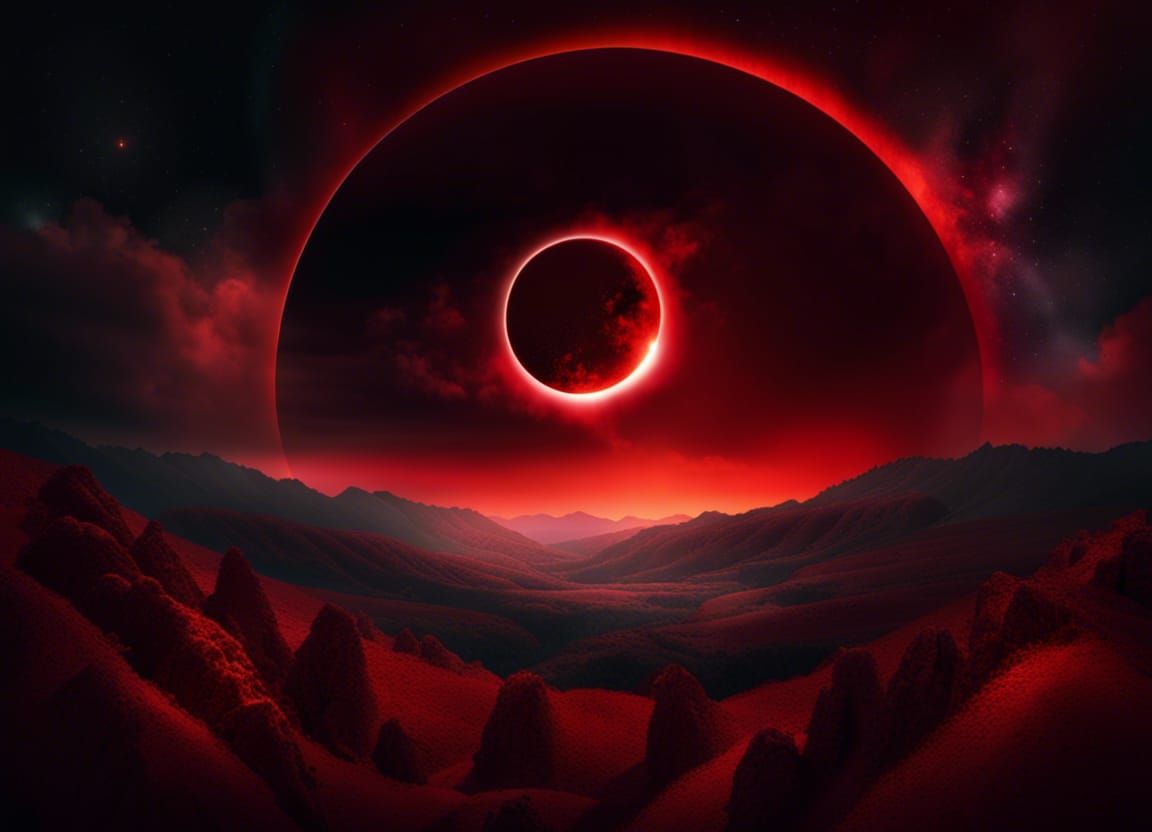 The curse of the red sun. - AI Generated Artwork - NightCafe Creator