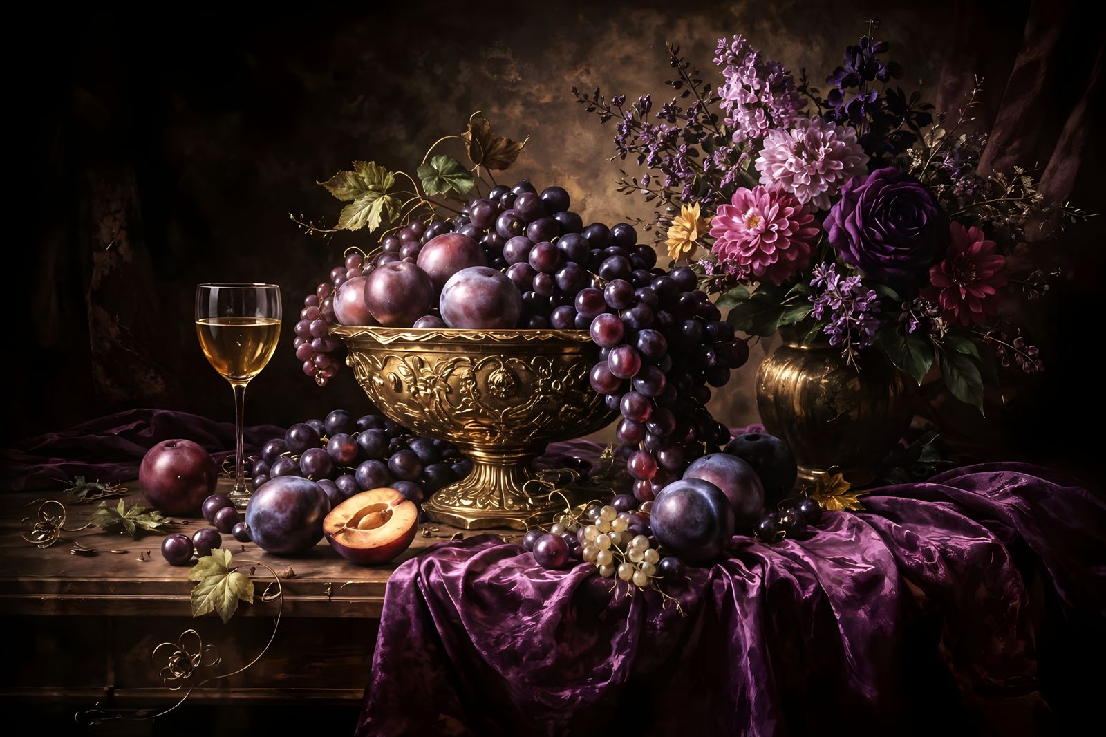 Baroque oppulence in purple  by @eva4art