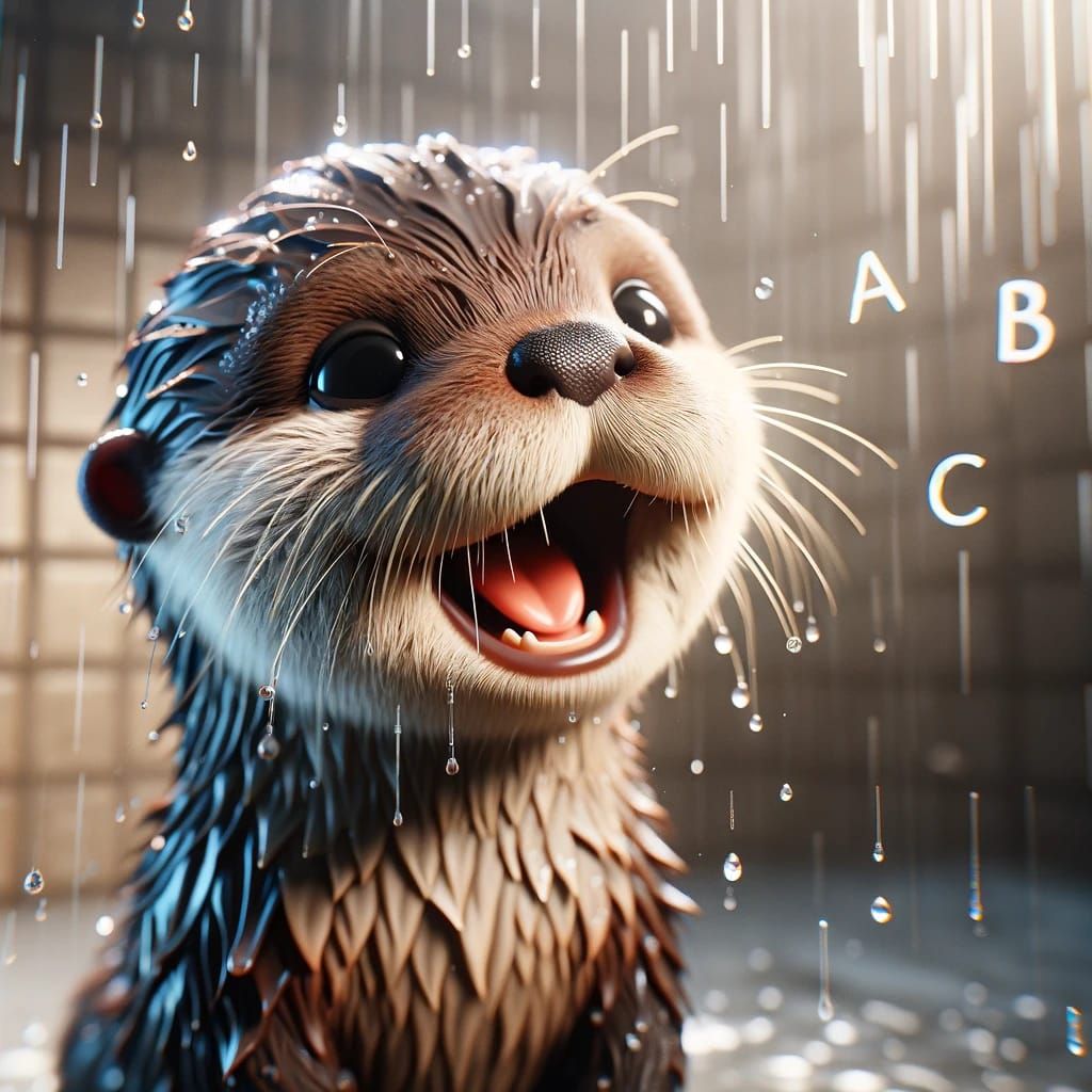 baby otter sings abc's